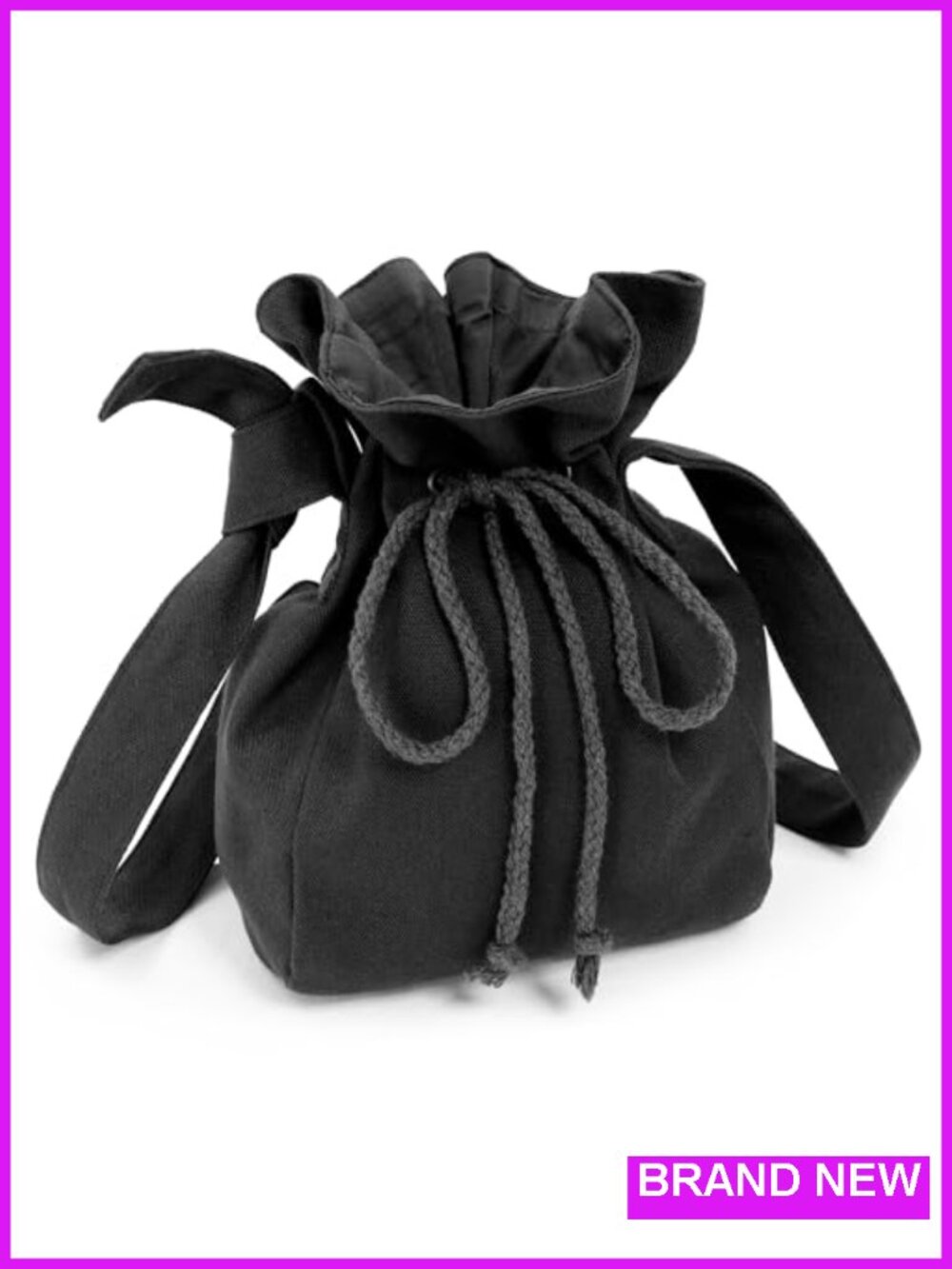 Medieval Drawstring Shoulder Bag Canvas Dice Coin Purse Ren Faire Cosplay
